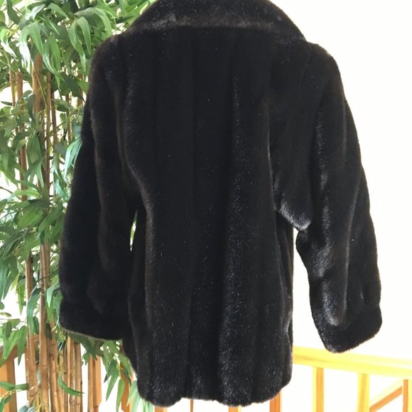 Grandella II Faux Mink Fur Jacket Size 10 - Picture 4 of 11